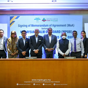 Memorandum of Agreement between MPOB and Meru Jaya POME Solutions
